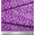 thumbnail image 3 of Soimoi Cotton Voile Fabric Floral & Moroccan Damask Print Fabric by Yard 56 Inch Wide, 3 of 3