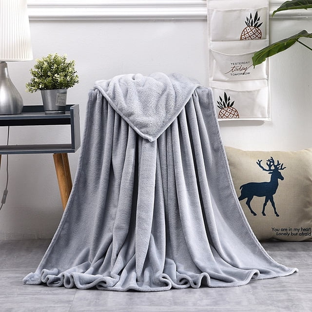 TopLLC Couverture en Molleton Micro Peluche Super Douce Chaude Chaude Jeté Tapis Canapé Literie