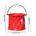 thumbnail image 3 of Folding Portable Water Storage Bucket for Outdoor Travel Car Washing and Children Use 5 Color Options, 3 of 3