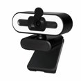 thumbnail image 1 of Caméra Web 4K avec Microphone pour Diffusion en Continu sur Bureau, Caméra Web avec Anneau Lumineux à 3 Niveaux de Luminosité Réglables, 1 of 4