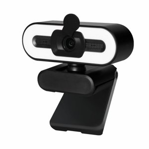 4K Webcam avec Microphone pour le streaming de bureau Webcam 3 Luminosité Ajustable Anneau Lumière