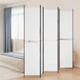 thumbnail image 1 of vidaXL 5-Panel Room Divider White 250x220 cm Fabric, 1 of 5