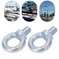 thumbnail image 1 of 2PCS Rings Lifting Expansion Eyebolt Bolts Screw, Q235 Steel Wall Concrete Brick Anchor Bolts, Galvanized Carbon Steel Eyebolts Deep Threaded Lifting Shoulder Eyebolt, 1 of 7