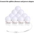 thumbnail image 3 of Vanity Lights for Mirror, DIY Hollywood Lighted Makeup Vanity Mirror Dimmable Lights, 3 of 4