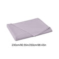 thumbnail image 3 of Uscallm Solid Color Washable Bed Sheet, Polyester Flat Sheet, 250x230cm Queen Size, Soft Breathable Fitted Sheet, Easy Care Wrinkle Resistant Bedding, 3 of 6