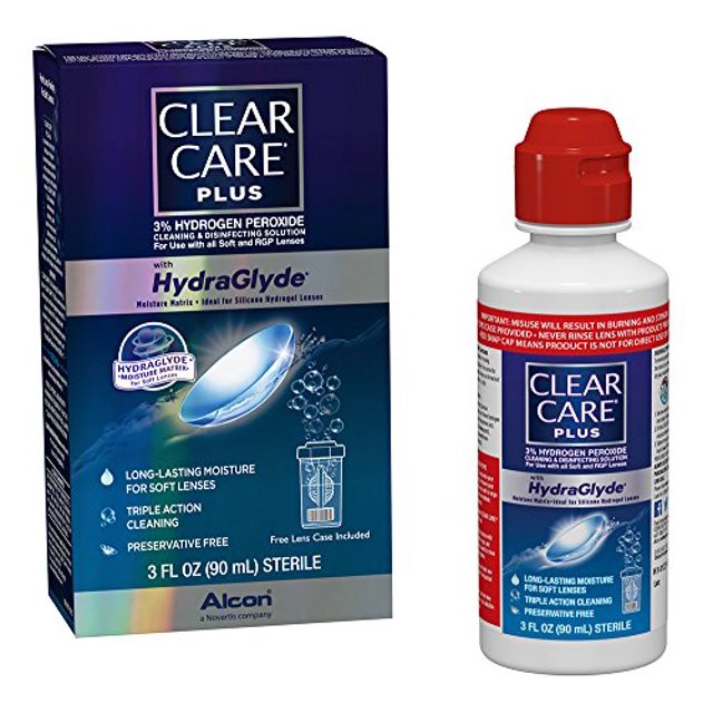 Clear Care Plus Solution de Nettoyage et de Désinfection, Emballage de Voyage, 3 Onces