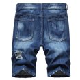 thumbnail image 3 of TopLLC Mens Shorts, Men Pant Shorts Men's High-end Ripped Personality Camouflage Stitching Trend Shorts, 3 of 8