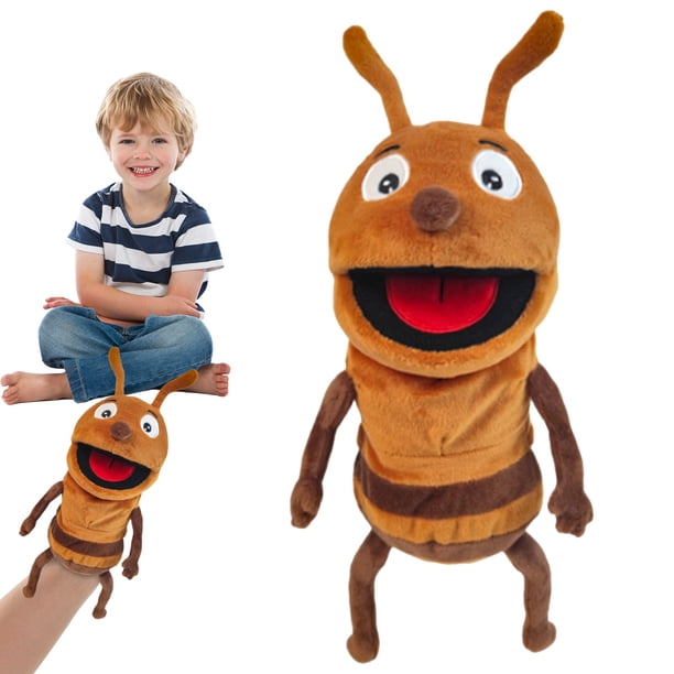 Marionnettes à Main Animales – Set De 6 Figurines En Peluche Pour Doigts – Papillon, Abeille, Chenille…