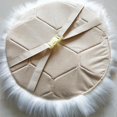 thumbnail image 4 of GROWTH TANK Seat Cushion Faux Mat Fleece Blanket Area Rug Stool Car White Gray 35cm, 4 of 8
