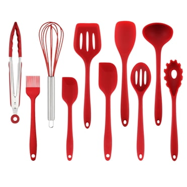 10PCS Silicone Spatula Set With 600°F Heat Resistant, Kitchen Silicone Spatula Utensil Set Rubber Spatulas For Nonstick Cookware For Cooking Baking Mixing