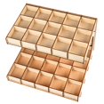 thumbnail image 3 of Tachiuwa DIY Wooden Paint Rack Stand Painting Ink Bottle Storage Holder Organizer Pigment 2-layer 35-grid, 3 of 8