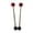 red and black round, variant on arctrm 2 Pieces Singing Bowl Mallet Percussion Stick for Meditation Yoga Stretching black and red round