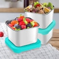 thumbnail image 4 of SNNROO Stainless Steel Snack Containers for Kids (6oz) - Set of 3 Kids Lunch Containers for School  Metal Food Containers with Lids  Stainless Steel Lunch Containers for Kids  Kids Snack, 4 of 6