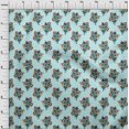 thumbnail image 3 of oneOone Cotton Poplin Fabric Leaves & Floral Block Print Sewing Fabric BTY 56 Inch Wide, 3 of 4