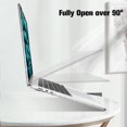 thumbnail image 3 of Tianle Case Compatible with MacBook Air 15 Inch A3114 A2941 (2023 2024 Release) - Protective Snap On Hard Shell Cover Compatible with MacBook Air 15.3" M2 M3 Chip, Glittering Clear, 3 of 8