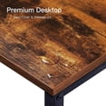 thumbnail image 3 of Duramex (TM) Study Computer Desk Table 40 inches 100cm Long 24 inches 60cm Wide Large Table Workstation for Home Office, Black, 3 of 5