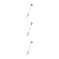 thumbnail image 1 of Transemion 1/2/3/5 Cartoon Adorable Restaurant Hotel Tableware Portable Washable Stainless Steel Stirring Mixing Dinnerware Cake Flatware Donut Fork Blue 3PCS, 1 of 1