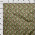 thumbnail image 2 of oneOone Cotton Silk Fabric Leaves & Floral Block Print Sewing Fabric BTY 42 Inch Wide, 2 of 4