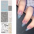 thumbnail image 3 of Fingernail Art Stickers Self-Adhesive 3 Sheets 3D Nail Decals Toenail Stickers, 3 of 9