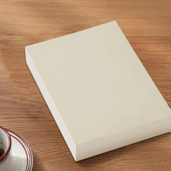 Extra Thick Sketchbook Notebook, 250 Sheets (500 Pages), 13 x 9.5 cm, Portable Blank Drawing Paper, Tearable Adhesive Binding, Matte Finish, Khaki and Black Cover Options