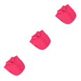 thumbnail image 2 of QualitChoice Simple Design Solid Color False Collar Formal Fashion Chiffon Fake Half Shirt Decorative Detachable Lapel Clothing Decor Rose Red Point 3PCS, 2 of 6