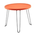 thumbnail image 3 of simhoa Table Ronde Pliée Table d'Appoint Tatami Tendance pour Pique-Nique Voyage Sports de Plein Air Orange, 3 of 8