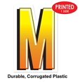 thumbnail image 3 of Beistle 53857-M Plastic M Yard Sign - Pack of 3, 3 of 6