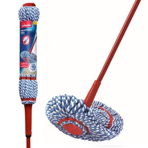 Vileda MicroTwist MAX Mop 18-inch Tête de microfibre Mop, Mop auto-agrippant