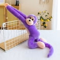 thumbnail image 3 of Purple 28 Inch Long Arm Monkey Plush Toy Stuffed Animal Soft Doll Hanging Decor For Home Decoration, 3 of 7