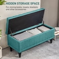 thumbnail image 4 of HOMCOM Banc de Rangement à Dessus Rabattable, Banc Ottoman de Bout de Lit, Vert, 4 of 10