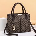 thumbnail image 1 of Trendy Crocodile Print Tote Bag, Large Capacity Multi-pocket Shoulder Bag, Perfect, 1 of 5