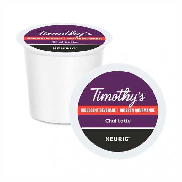 Timothy's Chai Latte K-Cup Pods, 96 Count (4 x 24)