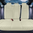 thumbnail image 4 of For 2016-2024 Honda Civic FH Group Neoprene Custom Fit Car Seat Covers Waterproof  - Rear Solid Beige, 4 of 4
