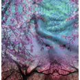 thumbnail image 1 of Soimoi Moss Georgette Fabric Deer Panel Printed Craft Fabric by The Yard 42 Inch Wide, 1 of 5