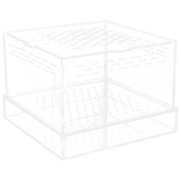 OUNONA 1Pack Reptile Box for and Insects 5.89X5.89X4.32in