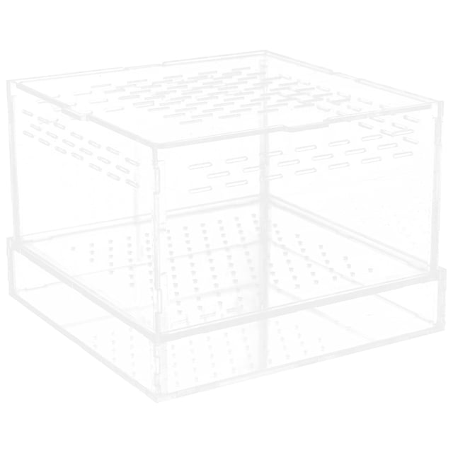 OUNONA 1Pack Reptile Box for and Insects 5.89X5.89X4.32in