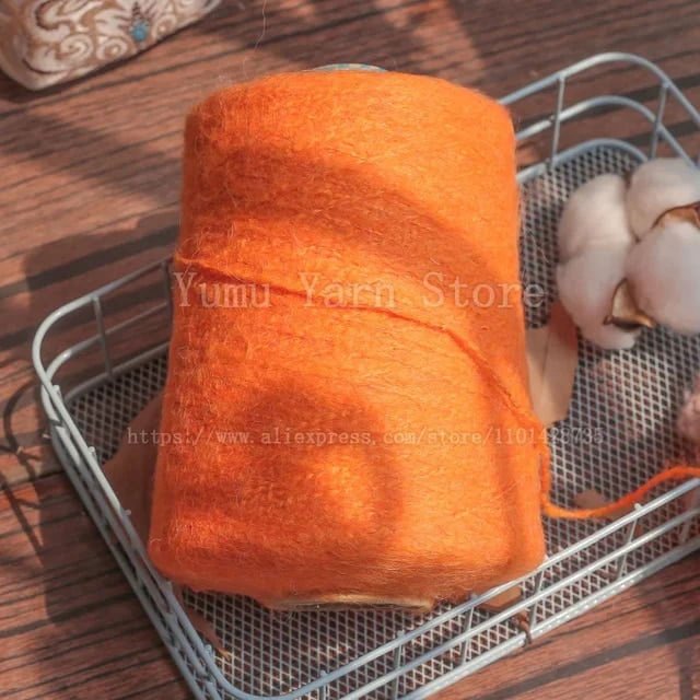 500G/Ball Multicolor Soft Mohair Yarn For Hand Knitting Woollen Acrylic Long Fluffy Crocheting Thread DIY Sweater Fall Winter
