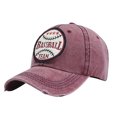 thumbnail image 1 of Matching Family Swimsuits Summer Sun Protection Fashion Retro Baseball Embroidery Hat Outdoor Sun-hat Baseball Cap, 1 of 3