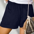 thumbnail image 4 of Soki Womens Plus Size Shorts Comfy Drawstring Casual Elastic Waist Pocket Loose Summer Shorts S-5XL, 4 of 7