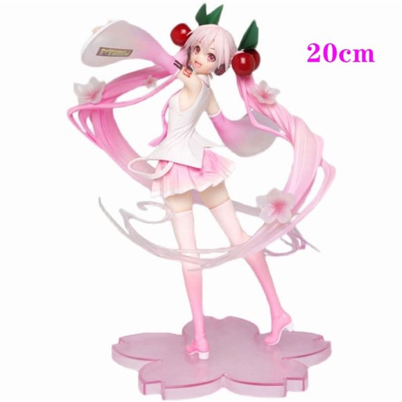Figurine d'Anime Robe de Mariée Figurines d'Action Kawaii Maillot de Bain Vocaloid PVC Modèle de Collection Jouets Cadeau pour Fille,CY-18,Sans Boîte