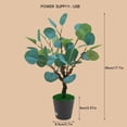 thumbnail image 3 of XZNGL Holiday LED Twig Light Simulation Plant Night Light USB Powered Potted Decorative Tree Lamp for Home Living Room Bedroom Tabletop Floor Corner Use, 3 of 7