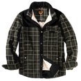 thumbnail image 3 of Men's Winter Jacket Jacket Plaid Plus Velvet Plus Size Winter Windproof And Warm Hooded Pure Cotton, 3 of 9