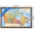 thumbnail image 2 of Map - Canada Wall Poster, 22.375" x 34" Framed, 2 of 4