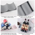 thumbnail image 3 of Porte-bouteille de Vin Style Européen Support de Bouteille de Vin de Comptoir Tapis de Présentation de Bouteille de Vin Forme de Vague Moderne Antidérapant Rangement de Vin de Table pour Bar Cave Garde-Manger Gris Foncé, 3 of 10