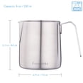 thumbnail image 2 of Easyworkz Stainless Steel 304 Creamer and Sugar Bowl with Spoon Coffee Serving Set Brushed Silver, 2 of 6