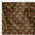 thumbnail image 4 of Soimoi Poly Georgette Fabric Leaves & Floral Artistic Print Fabric by The Yard 52 Inch Wide, 4 of 5