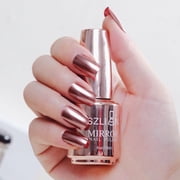 Metallic Nail Polish Magic Mirror Effect Chrome Nail Art Polish Varnish18ml