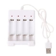 thumbnail image 2 of Chargeur de Pile USB 4 Fentes AAA AAA Pile Rechargeable AAA Chargeur de Pile Station de Charge avec Protection contre les Courts-Circuits, 2 of 9