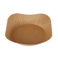thumbnail image 5 of TITAN Feuilles en Papier Parchemin pour Friteuse à Air, Forme Carrée, Design en Couronne, 100 Pièces, 5 of 5