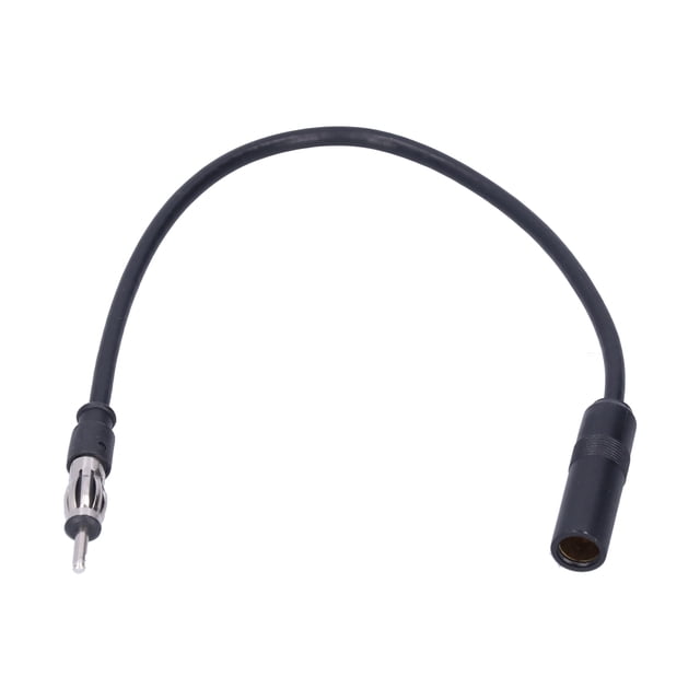 FM Radio Antenna Extension Cable Cord Portable Universal Accessory for Car Black